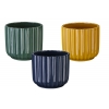 Osłonka ceramiczna niebieska, zielona, żółta 12cm