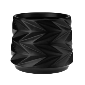 Osłonka ceramiczna SOPHIA czarna 17x15cm