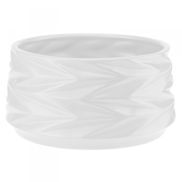 Osłonka ceramiczna SOPHIA biała 19x9cm
