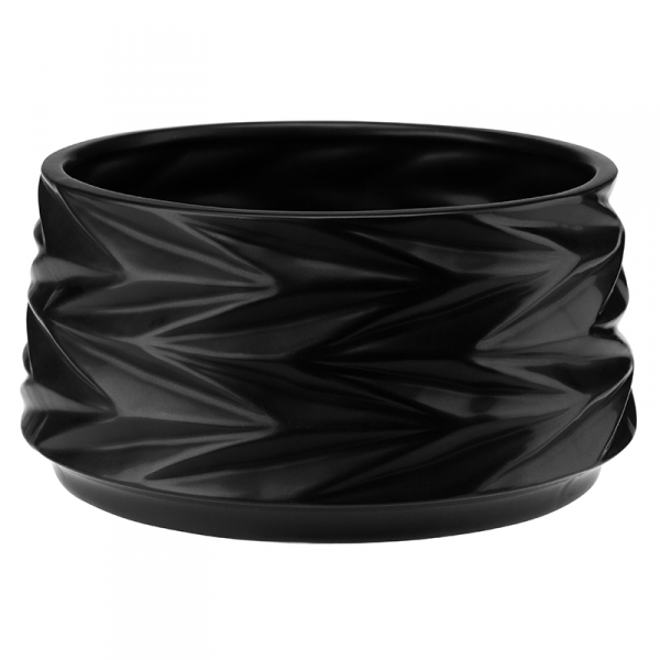 Osłonka ceramiczna SOPHIA czarna 19x9cm