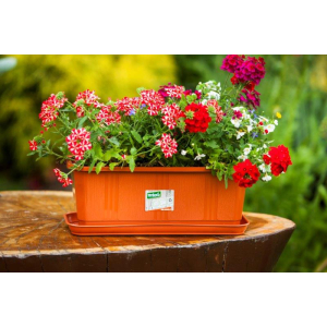 Podstawka do doniczki balkonowej 40cm grafit