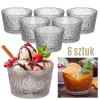Komplet pucharków LIRYC 290ml wzór 3 kruszony lód 6 sztuk