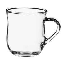 Zestaw szklanych kubków z uchem VITO 320ml komplet 6 sztuk