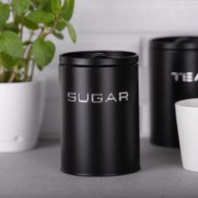 Pojemnik metalowy ALEX SUGAR czarny
