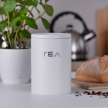 Komplet 3 pojemniki ALEX COFFEE SUGAR TEA biały