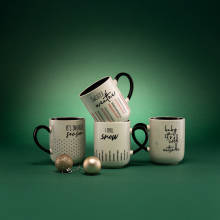 Kubek z zimowym motywem WINTER 380ml RAVI