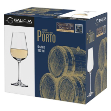 Kieliszki PORTO wino 6 sztuk 360ml