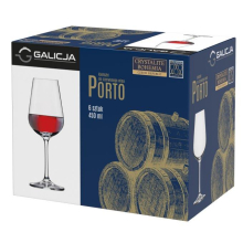 Kieliszki PORTO wino 6 sztuk 450ml