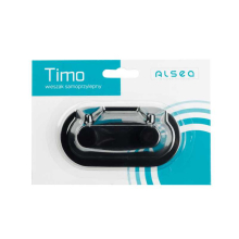 Wieszak samoprzylepny owalny podwójny TIMO BLACK