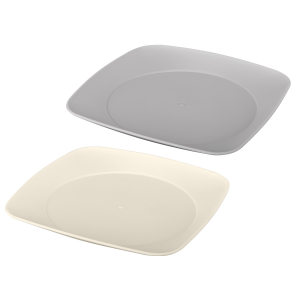 Talerz kwadratowy DAISY 20cm kremowy