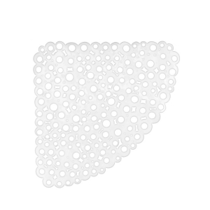 Mata łazienkowa RING 54x54cm transparentna