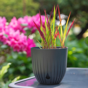 Doniczka z podstawką BRITTA 21cm antracyt Doniczka z podstawką BRITTA 21cm antracyt