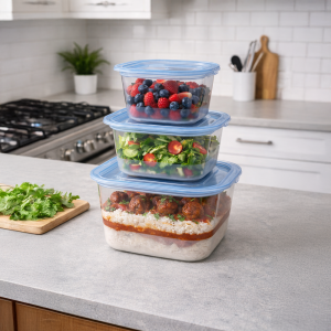 Komplet pojemników kwadratowych VENTI 3 sztuki Komplet pojemników kwadratowych VENTI 3 sztuki