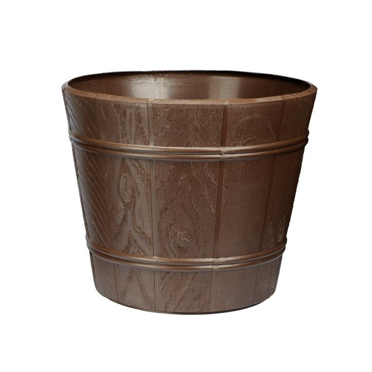 Doniczka drewnopodobna 34 cm  art .7211 braz