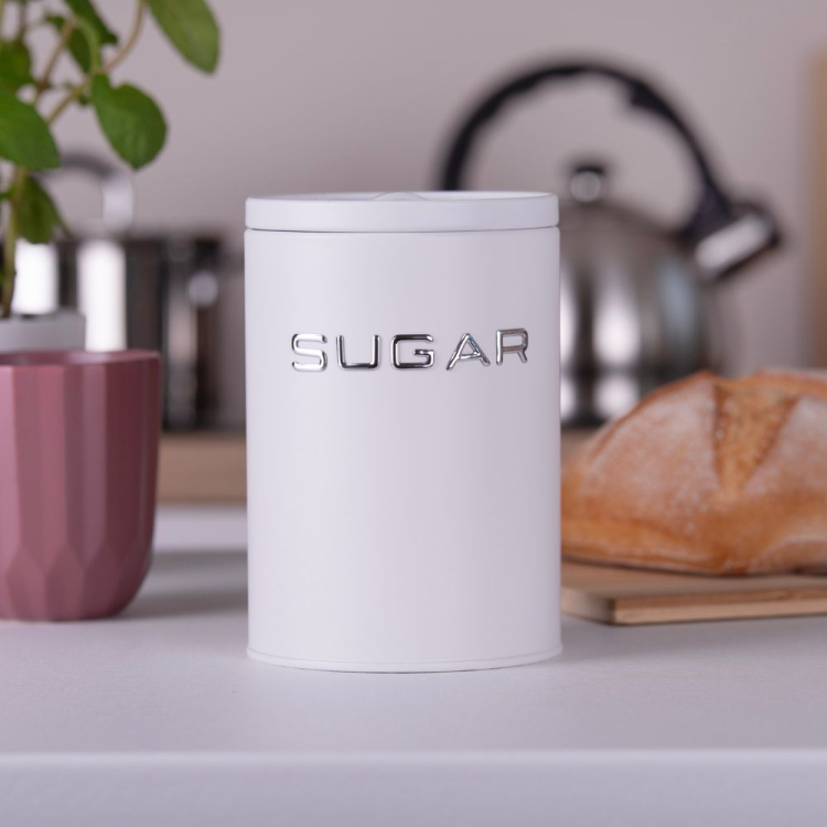 Komplet 3 pojemniki ALEX COFFEE SUGAR TEA biały