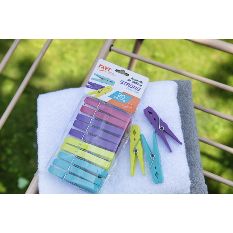 Klamerki do bielizny STRONG 20 sztuk RAVI