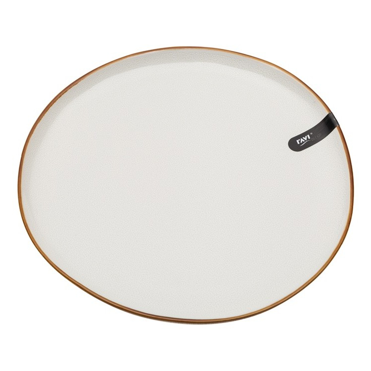 Reactive Glaze Talerz płytki obiadowy z kamionki 27cm RAVI