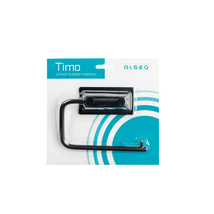 Uchwyt na papier toaletowy TIMO BLACK