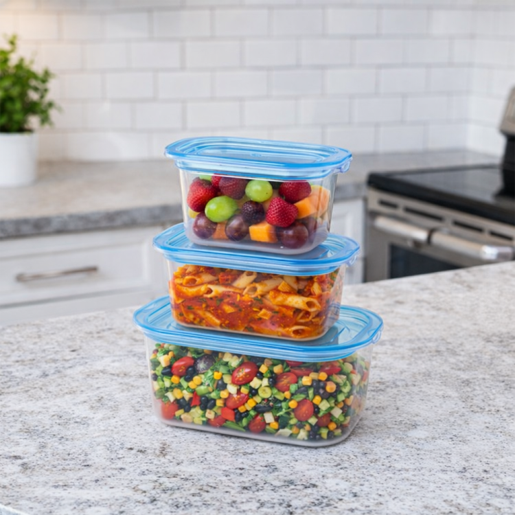 Komplet pojemników prostokątnych VENTI 3 sztuki