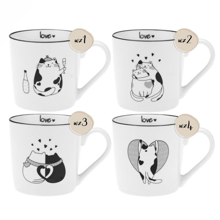 Kubek z porcelany SWEET ANIMALS 390ml RAVI
